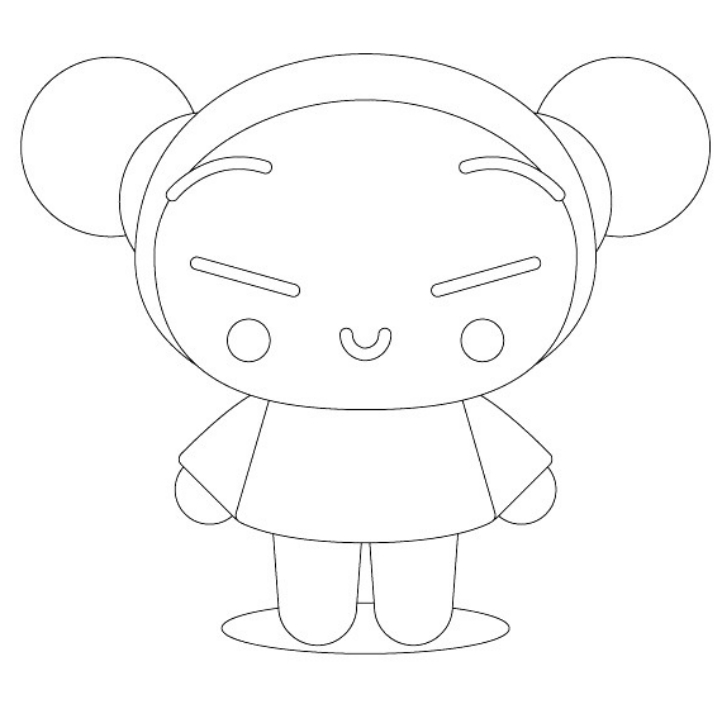Pucca coloring pages to print and coloring - Drawing 6