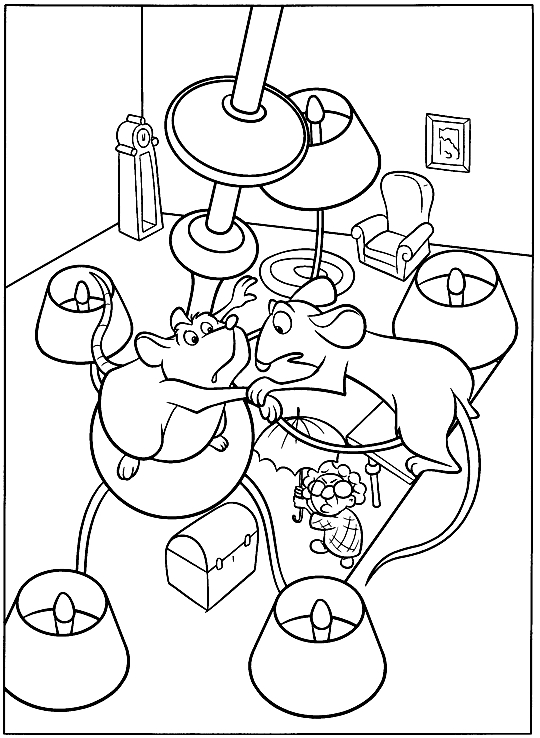 Drawing 5 from Ratatouille coloring page to print and coloring