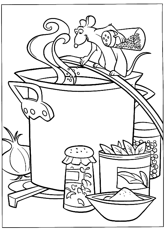 Download Drawing 13 from Ratatouille coloring page
