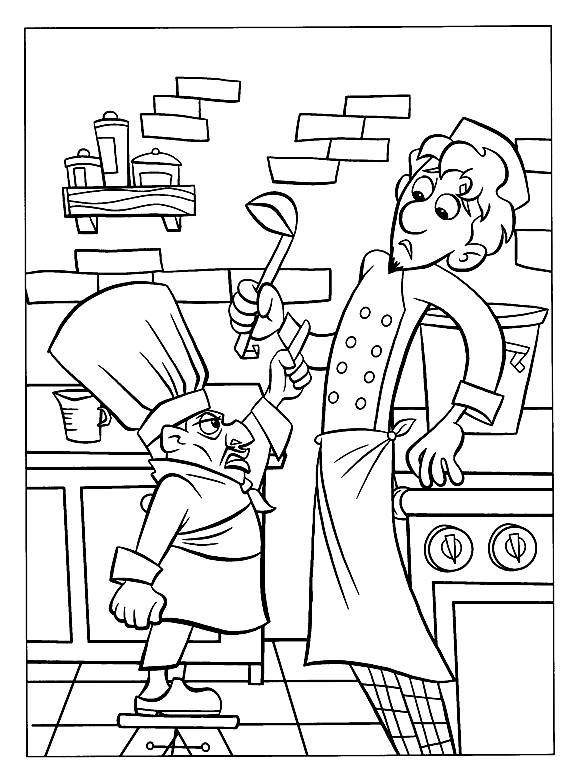Drawing 14 from Ratatouille coloring page to print and coloring