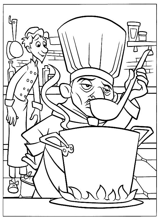 Drawing 20 from Ratatouille coloring page to print and coloring