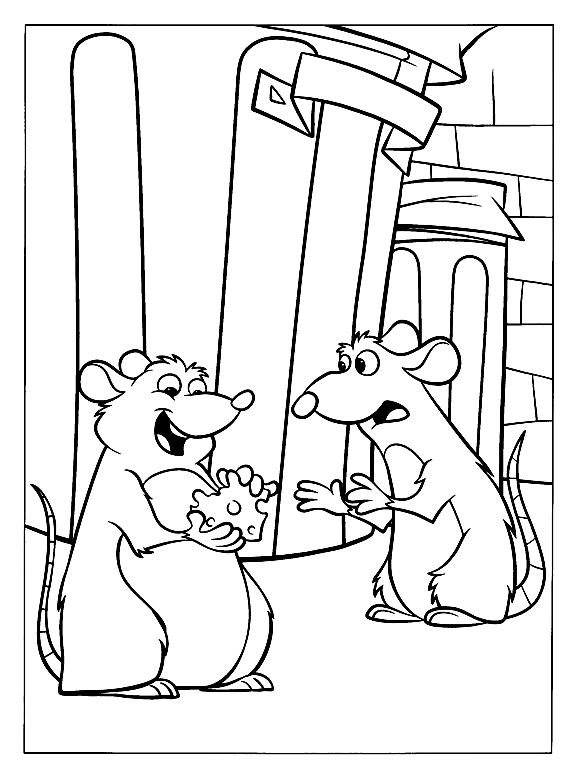 Drawing 21 from Ratatouille coloring page to print and coloring