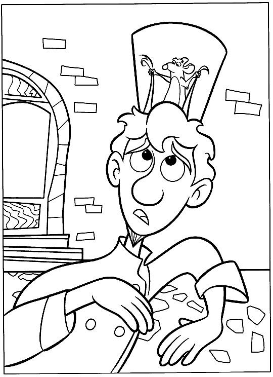 Drawing 24 from Ratatouille coloring page to print and coloring