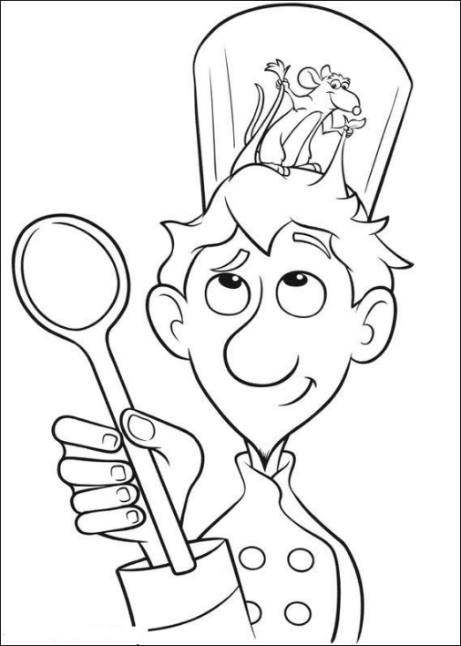 Ratatouille coloring pages to print and coloring - Drawing 6