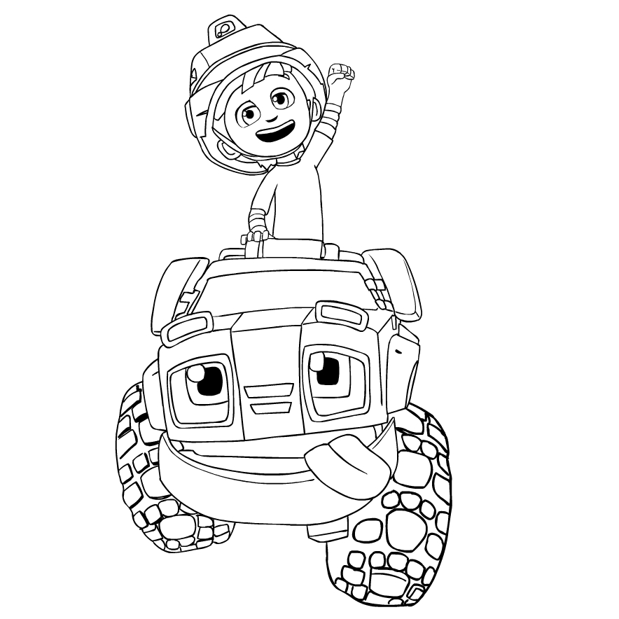 Rev e Roll   coloring page to print and coloring - Drawing 1