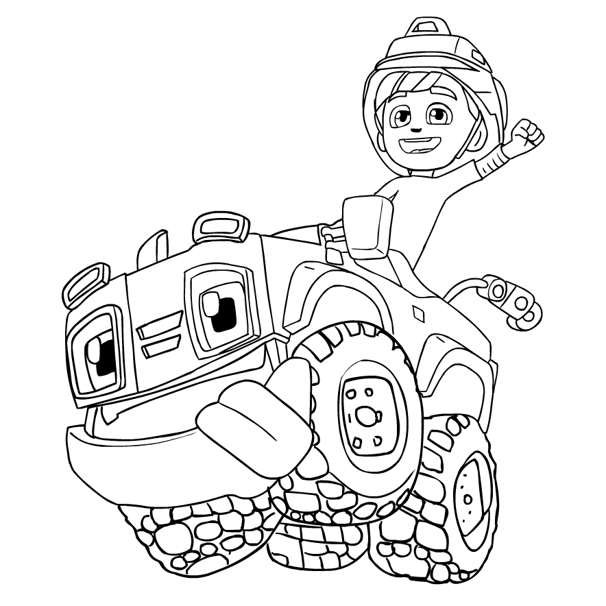 Rev e Roll   coloring page to print and coloring - Drawing 2