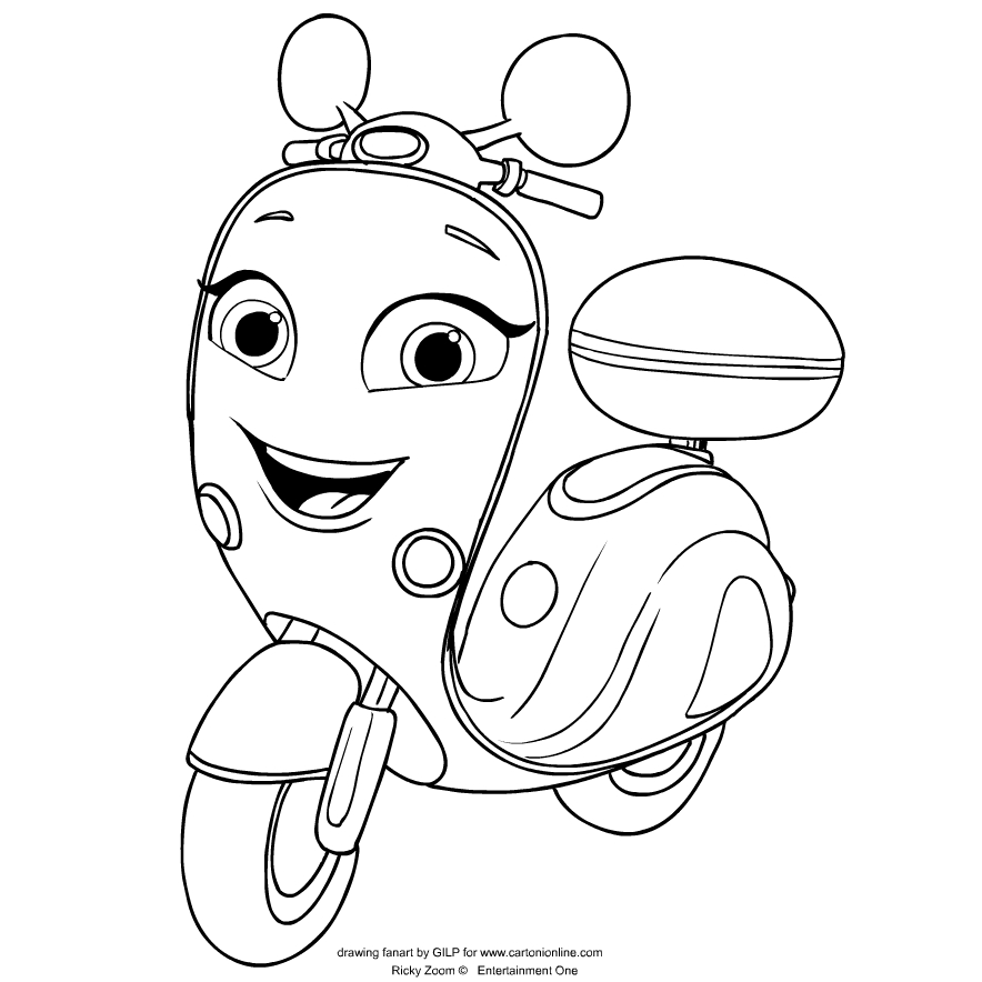 Loop from Ricky Zoom coloring page to print and coloring
