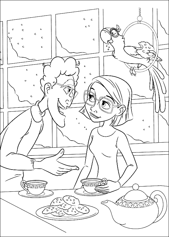 Drawing 1 from Rio coloring page to print and coloring
