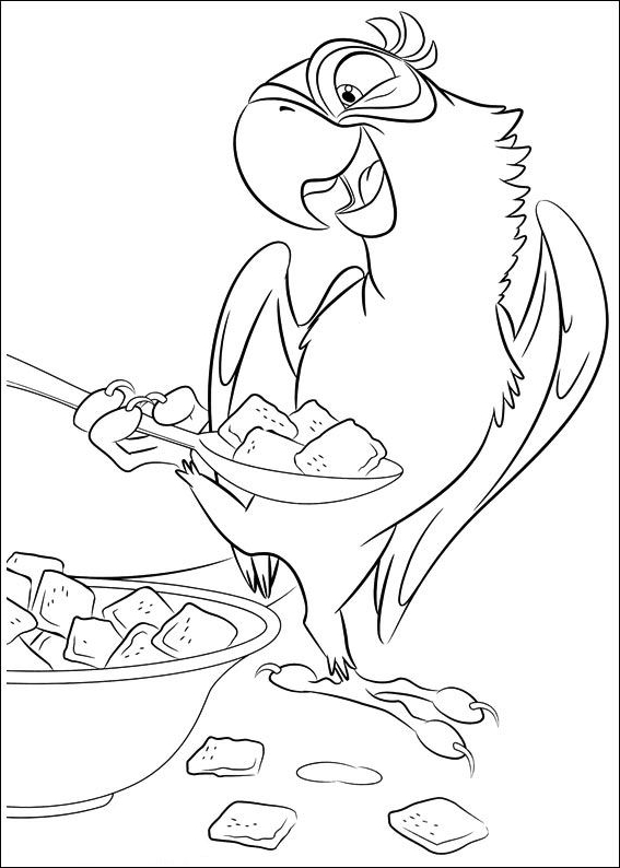 Drawing 3 from Rio coloring page to print and coloring