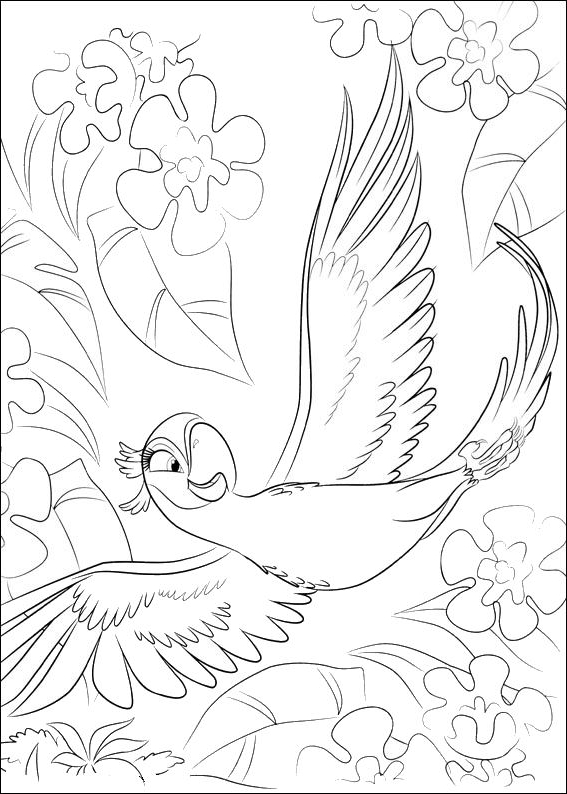 Drawing 8 from Rio coloring page to print and coloring