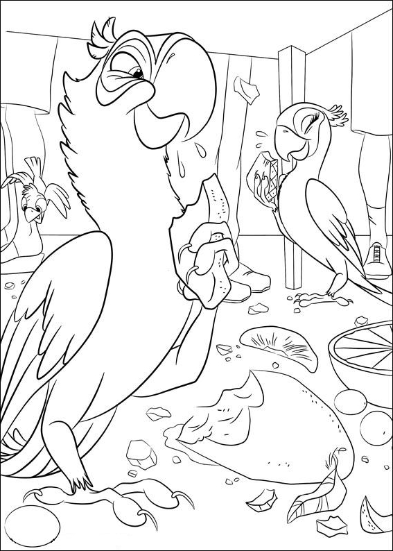 Drawing 18 from Rio coloring page to print and coloring