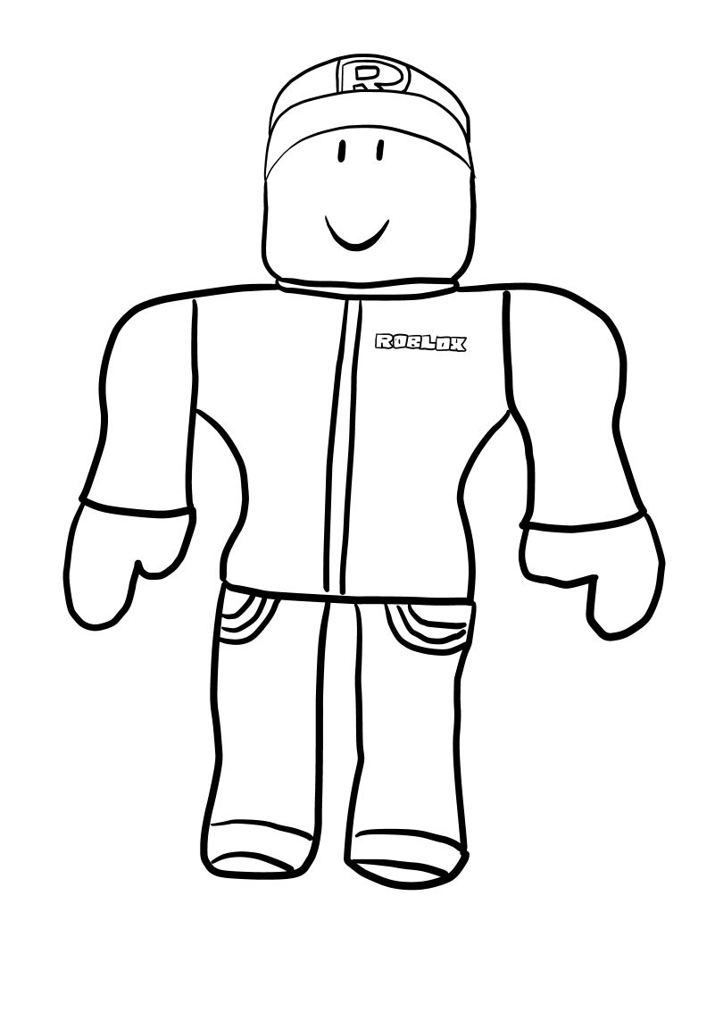 Dibujo de Guest de Roblox para imprimir y colorear