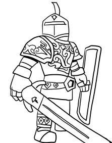 Roblox Knight Coloring Pages Páginas imprimíveis grátis para crianças