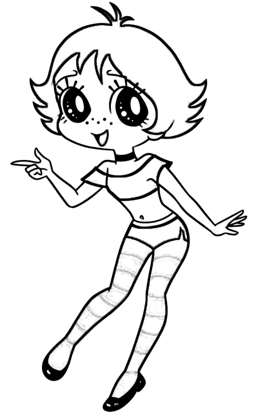 Drawing 6 from Ruby Gloom coloring page to print and coloring