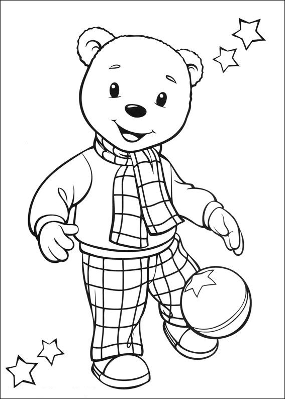 Rupert Bear   coloring page to print and coloring - Drawing 5