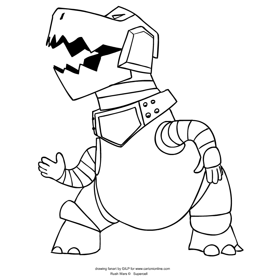 BIG from Rush Wars coloring page to print and coloring