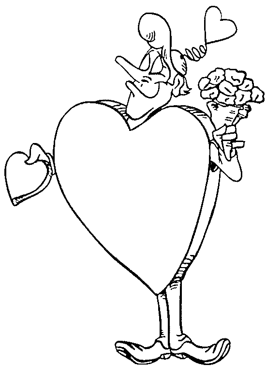 Drawing 10 from Valentine's day coloring page to print and coloring