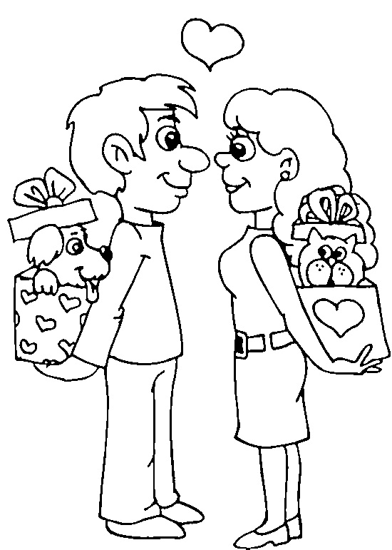 Drawing 19 from Valentine's day coloring page to print and coloring