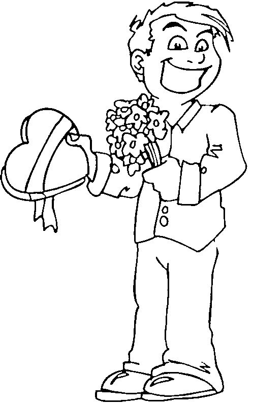 Drawing 20 from Valentine's day coloring page to print and coloring