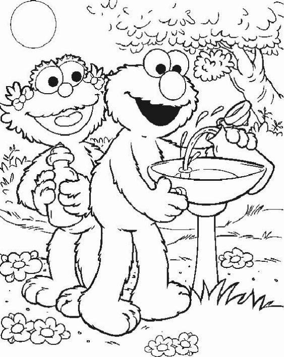 Sesame Street coloring page to print and coloring - Drawing 5