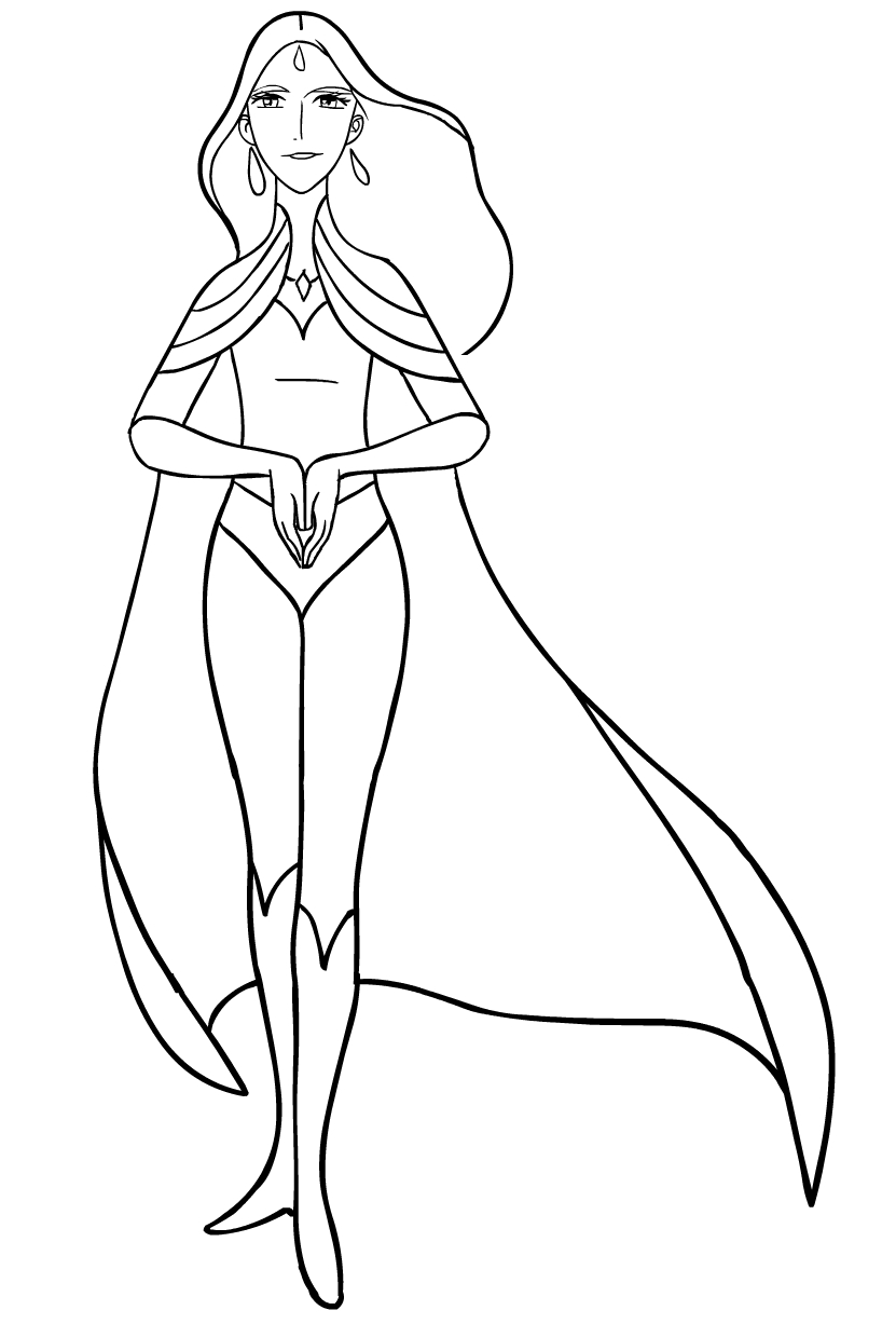 Angella from She-Ra and the Princesses of Power coloring pages to print and coloring