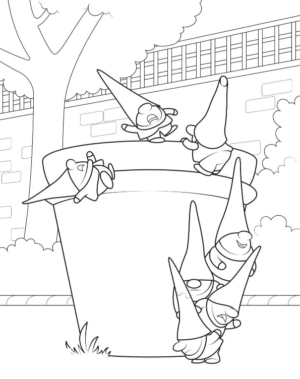 Sherlock Gnomes   coloring pages to print and coloring - Drawing 6