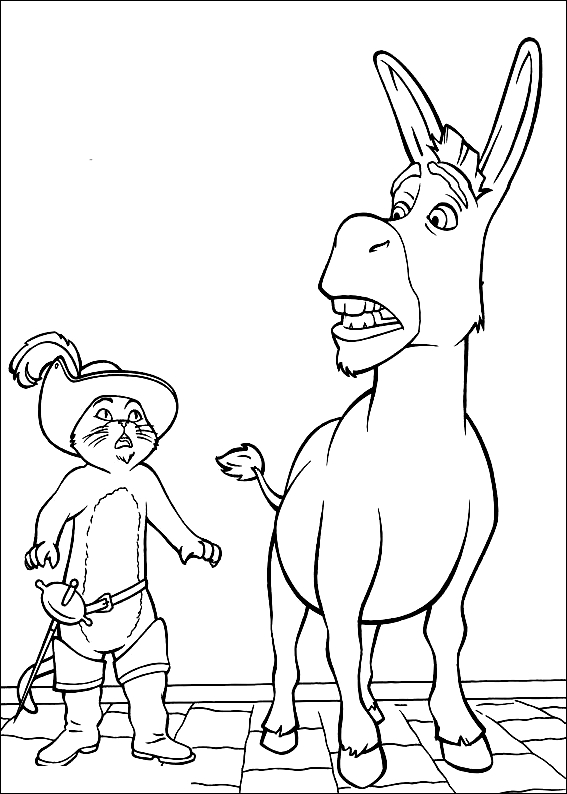 Drawing 18 from Shrek coloring page to print and coloring