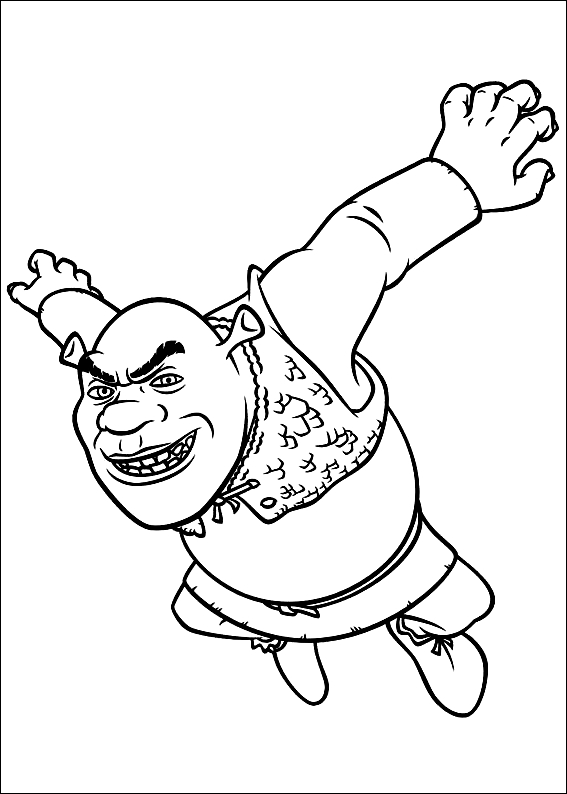 Dibujo 23 de Shrek para imprimir y colorear