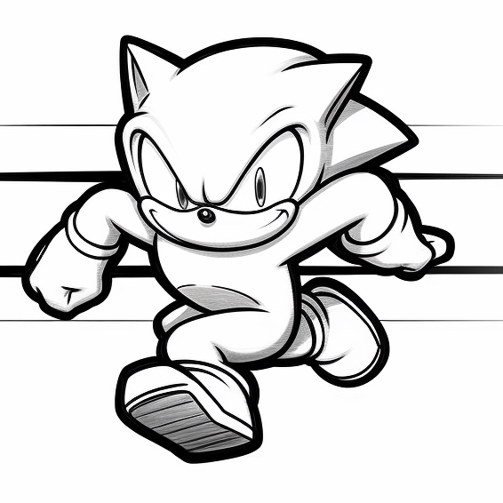 Disegno Sonic the Hedgehog 05 di Sonic the Hedgehog da stampare e colorare