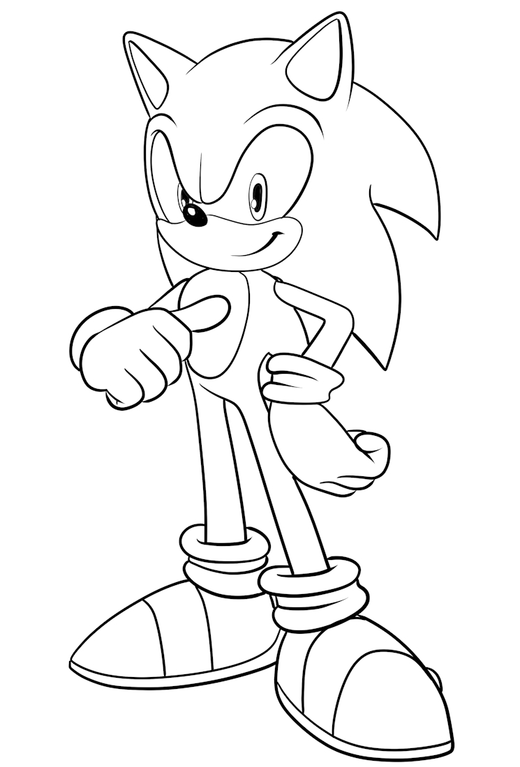 Coloriage 08 de Sonic the Hedgehog  imprimer et colorier