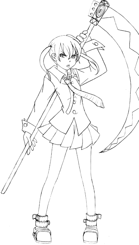 Drawing 4 from Soul Eater coloring page to print and coloring