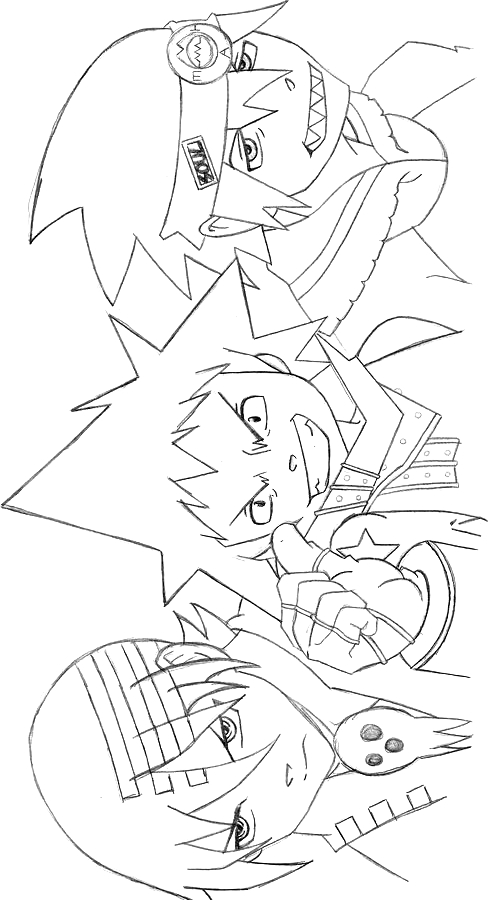 Drawing 5 from Soul Eater coloring page to print and coloring