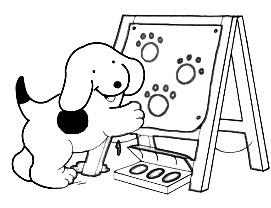 Drawing 6 from Spotty coloring page to print and coloring