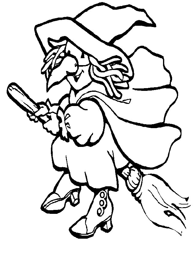 Drawing 13 from Witches coloring page to print and coloring
