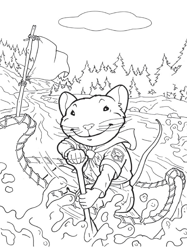 Stuart Little   coloring pages to print and coloring - Drawing 6