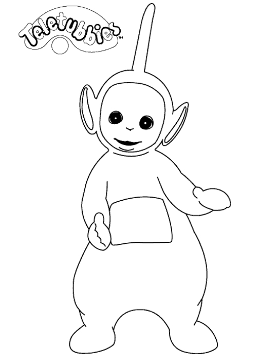 Dibujo 2 de Teletubbies para colorear