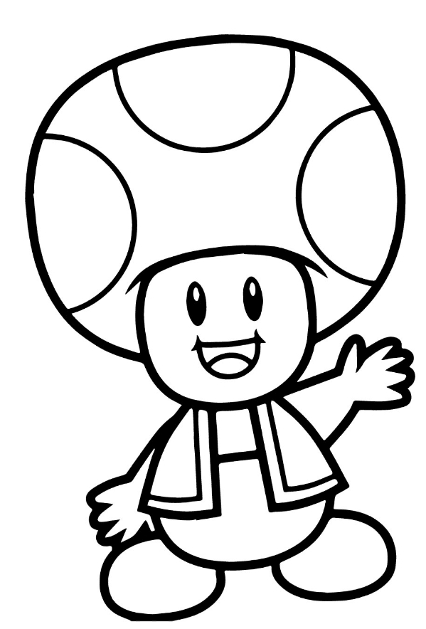 Desenho 1 de Toad  para imprimir e colorir