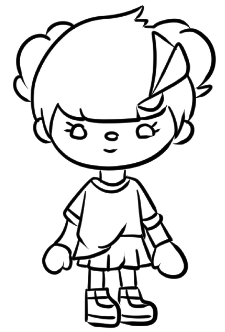 Toca Boca 04  coloring page to print and coloring