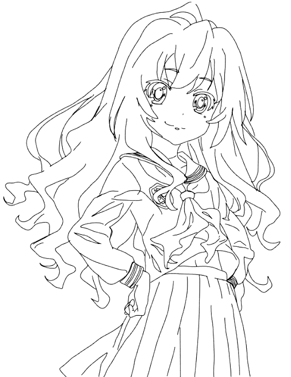 Drawing 1 from Toradora coloring page to print and coloring