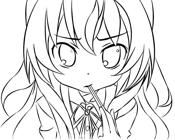 Drawing 5 from Toradora coloring page to print and coloring