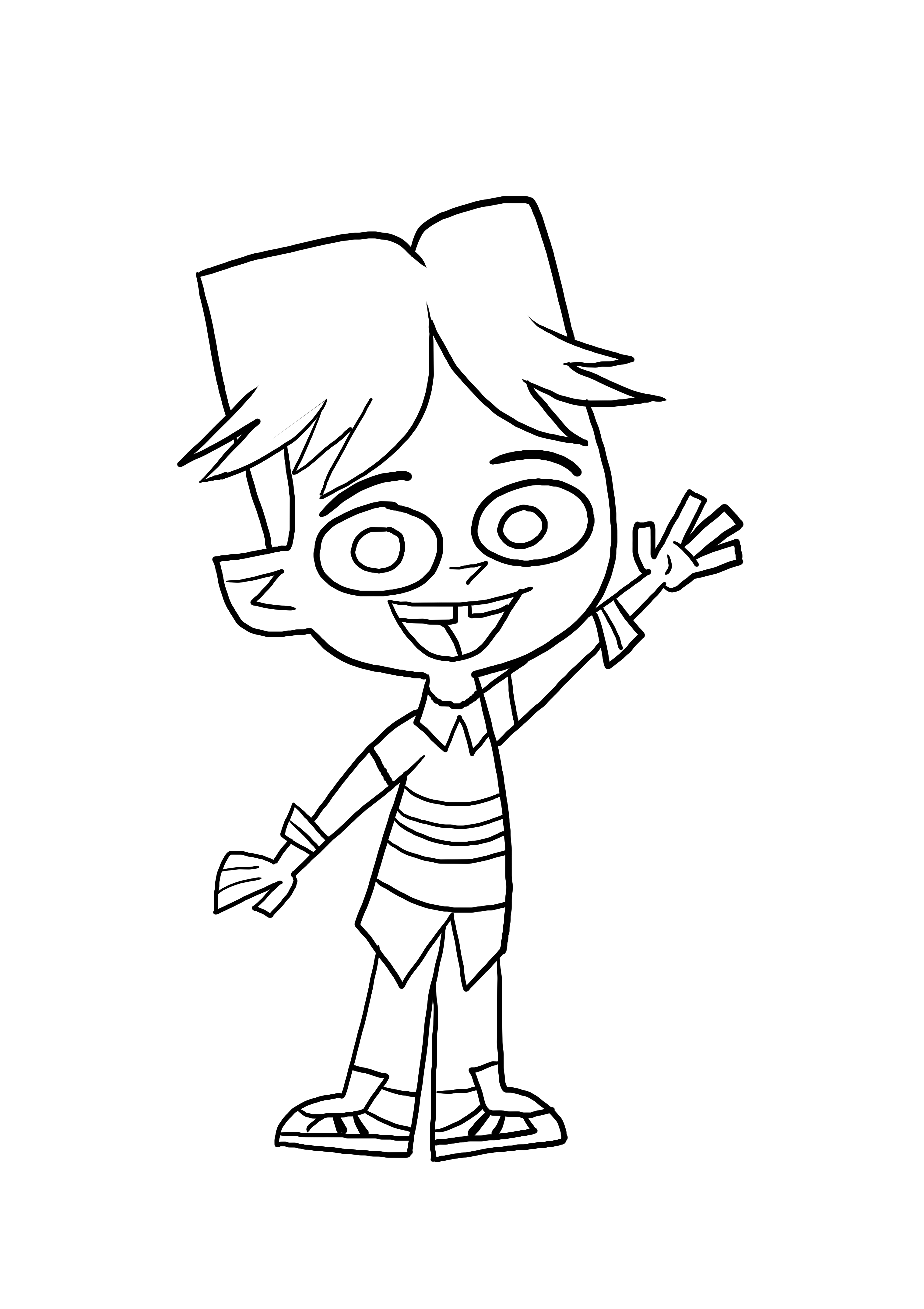Cody from Total DramaRama coloring page to print and coloring