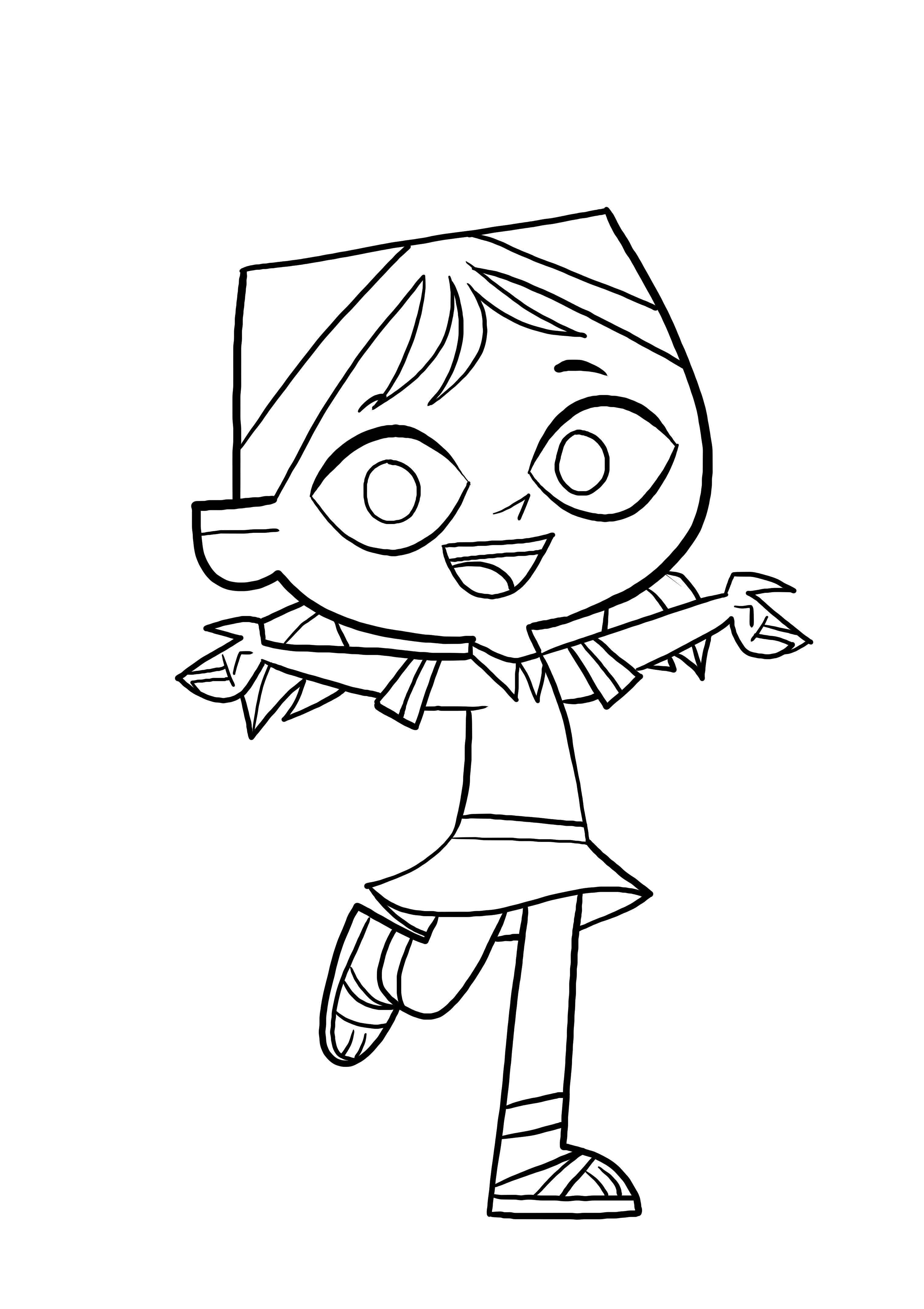 Courtney from Total DramaRama coloring page to print and coloring