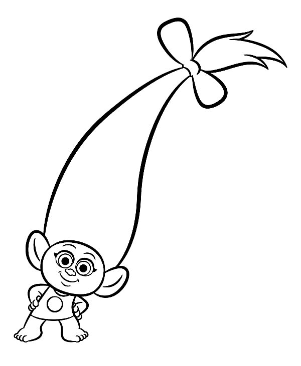 Smidge from Trolls World Tour coloring pages to print and coloring