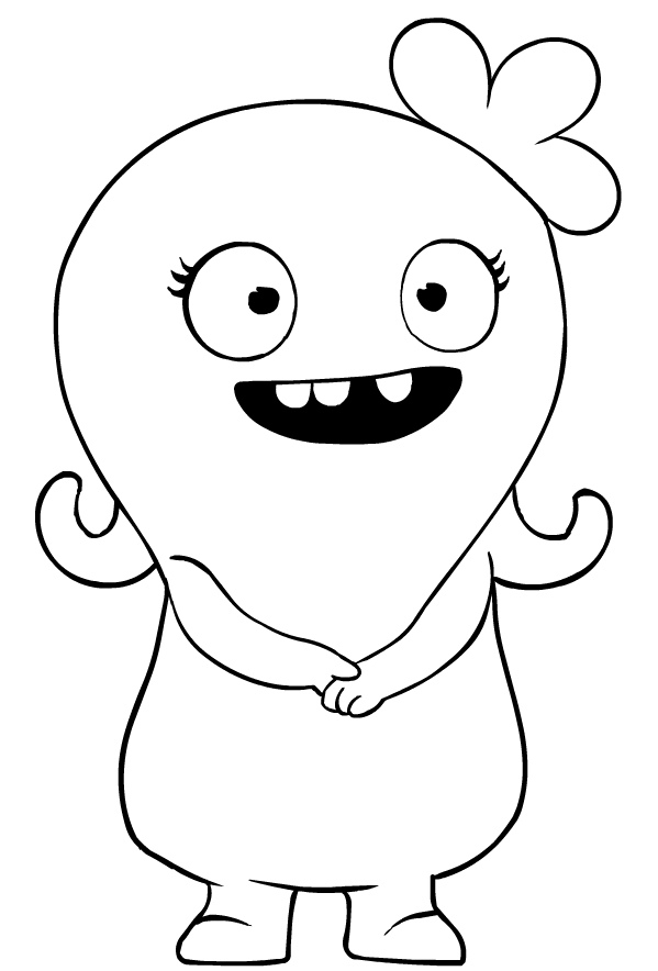 Moxy from UglyDolls coloring page to print and coloring
