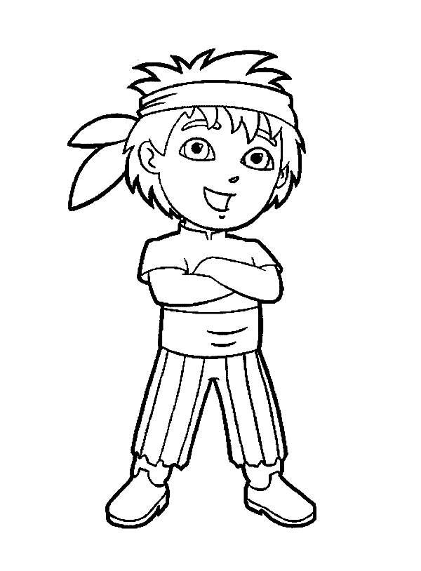 Drawing 6 from Go, Diego, Go! coloring page to print and coloring