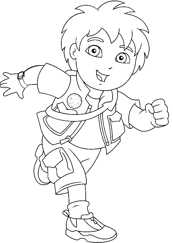 Drawing 10 from Go, Diego, Go! coloring page to print and coloring