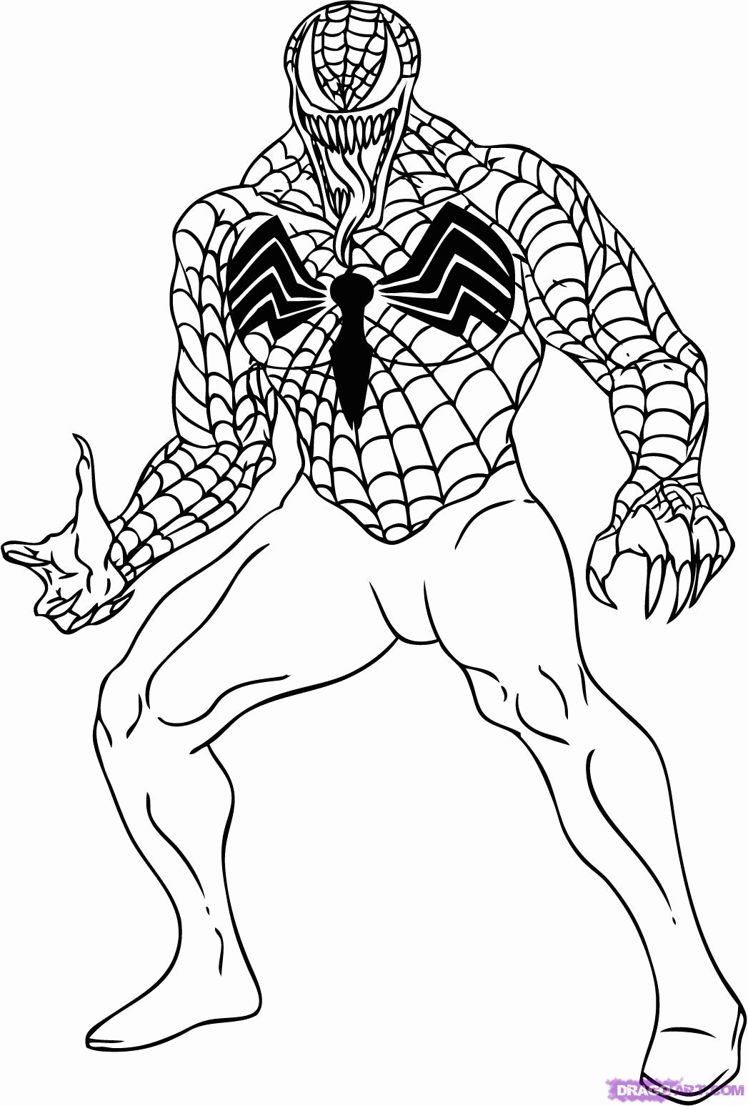 Venom 05  coloring page to print and coloring
