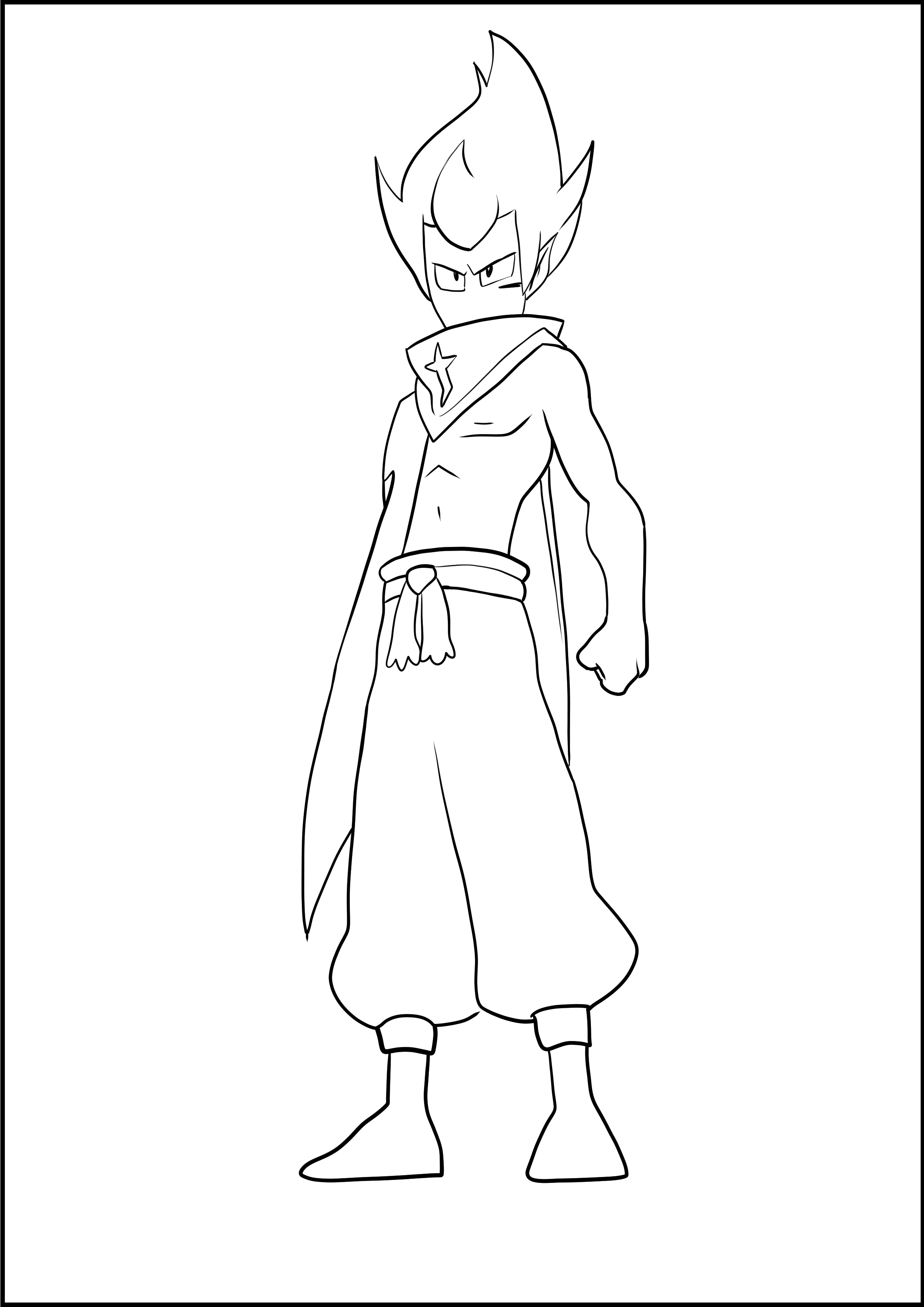 Coloriage de Tristepan Parsifal de Wakfu  imprimer et colorier