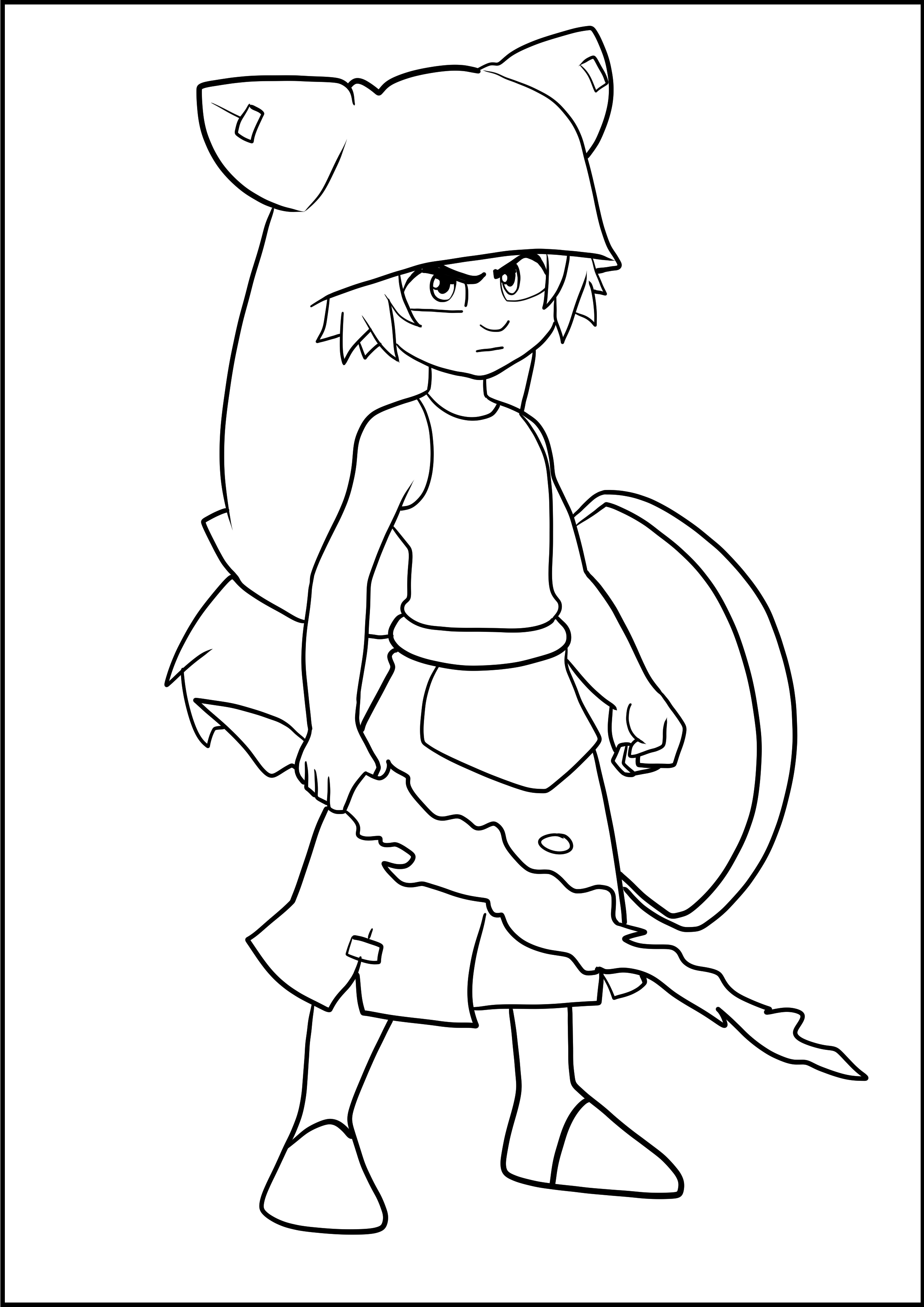 Coloriage de Yugo de Wakfu  imprimer et colorier