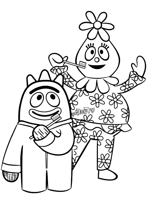 Drawing 3 by Yo Gabba Gabba to print and color
